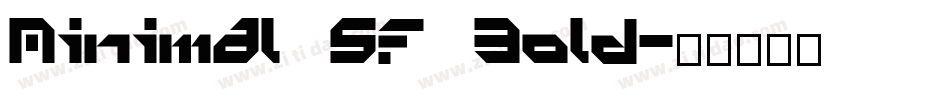 Minimal SF Bold字体转换